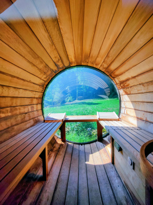 Vue de l\\\\\\\\\\\\\\\'intérieur du sauna panoramique