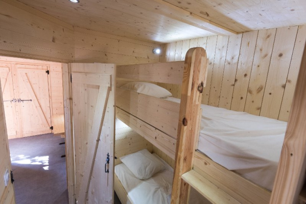 Chambre lits superposés cabanes