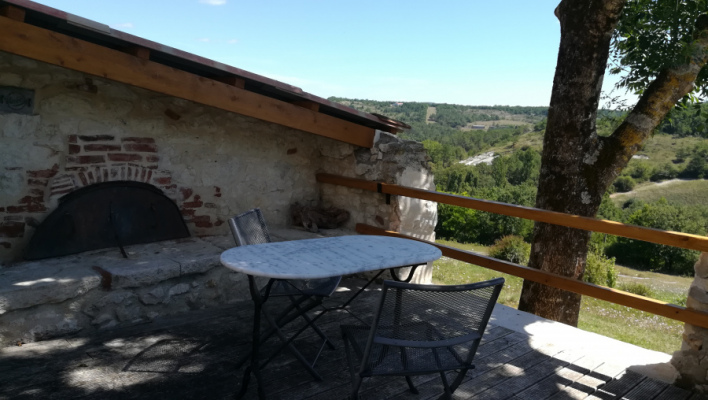 terrasse gîte le four à pain