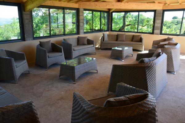 la terrasse couverte