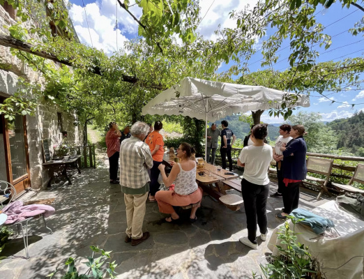 La terrasse du gîte 