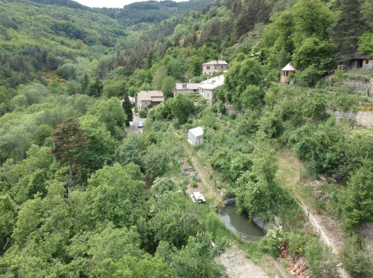 Le gîte vu d’en haut 