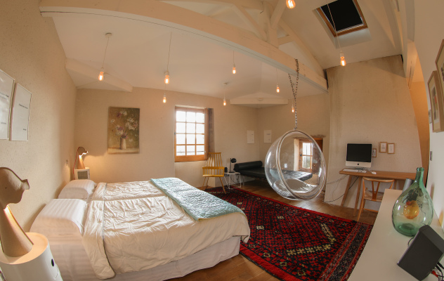 chambre tour / La Tour d'Avance : gite de groupe