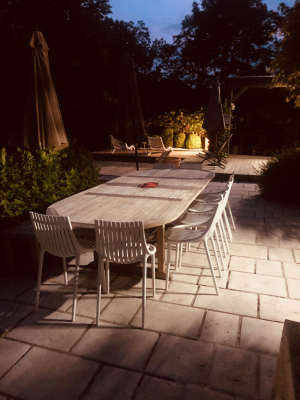 Eclairages solaires terrasse
