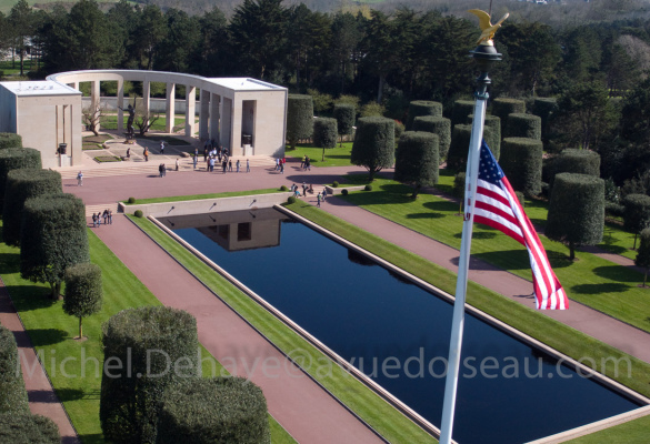 Cimetière américain à 4 km