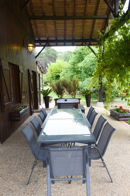 Terrasse Gite de Groupe