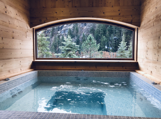 le jacuzzi intérieur