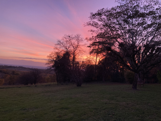Coucher de soleil au gite