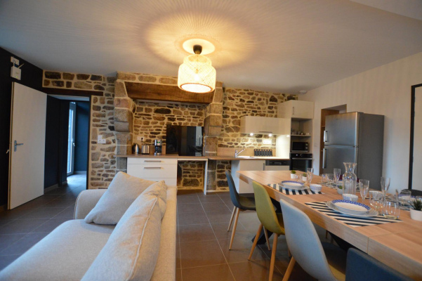 Vue d'ensemble pièce de vie