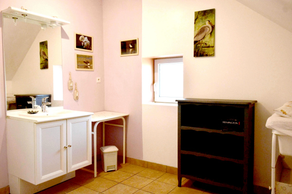 Salle d'eau avec douche grand gite