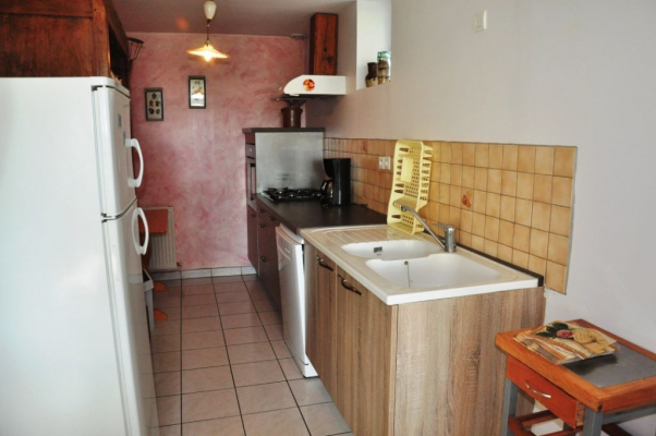 Cuisine aménagée grand gite 