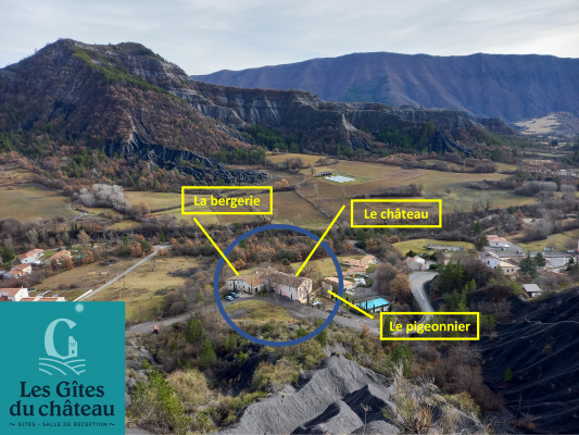 Les gîtes vue d\'en haut
