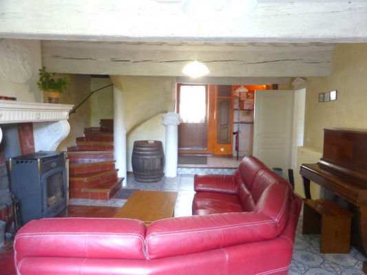 Le salon du gîte Le château