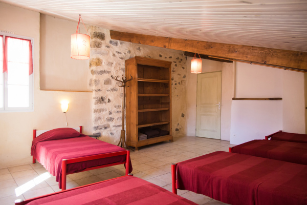 Le dortoir du gîte Le Fournil