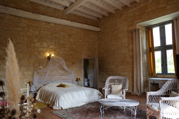 Château de Saint Chamarand, Aile Renaissance, salon et cuisine