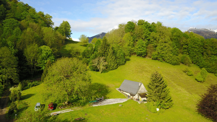 Bergerie vue d'un drone