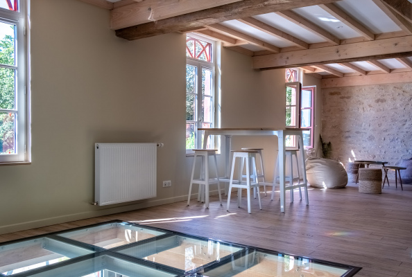 Espace de détente à l'orangerie