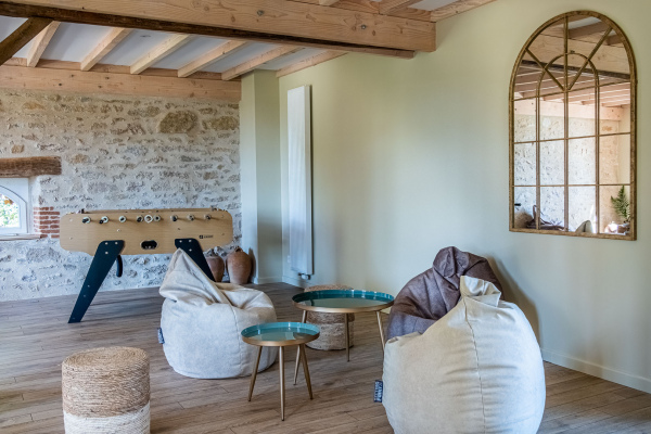 Espace de détente à l'orangerie