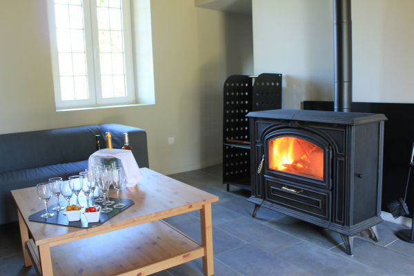 Coin autours de la cheminée dans chaque gîte