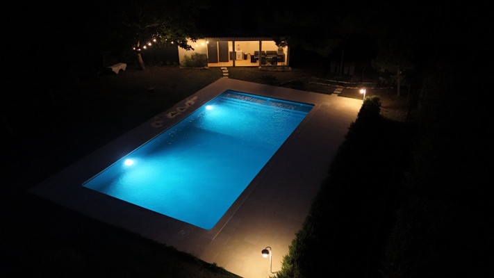 Piscine de nuit