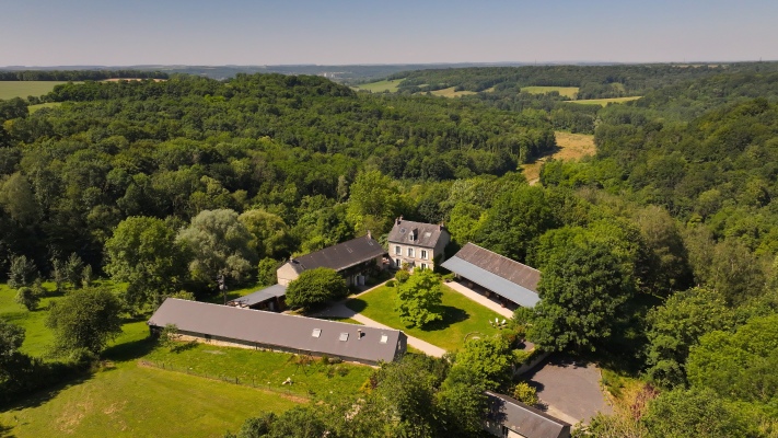 Vue aérienne du domaine