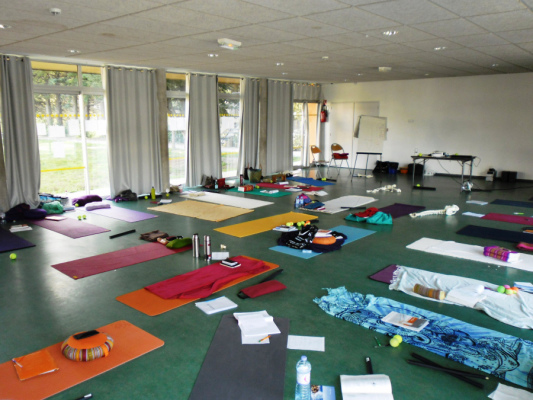 La salle en mode yoga