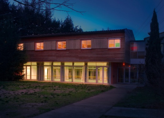 Le centre vue de nuit