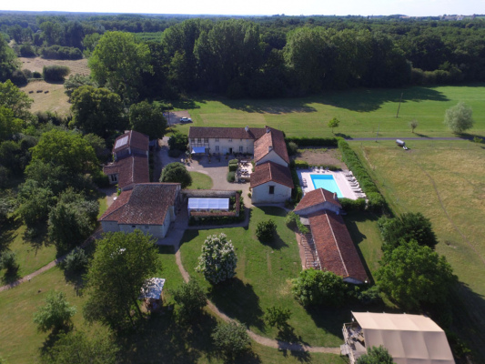 vue aérienne du domaine