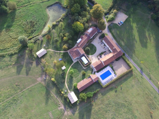 vue aérienne du domaine