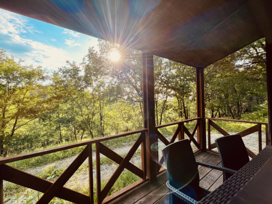 Terrasse Chalet la Borie
