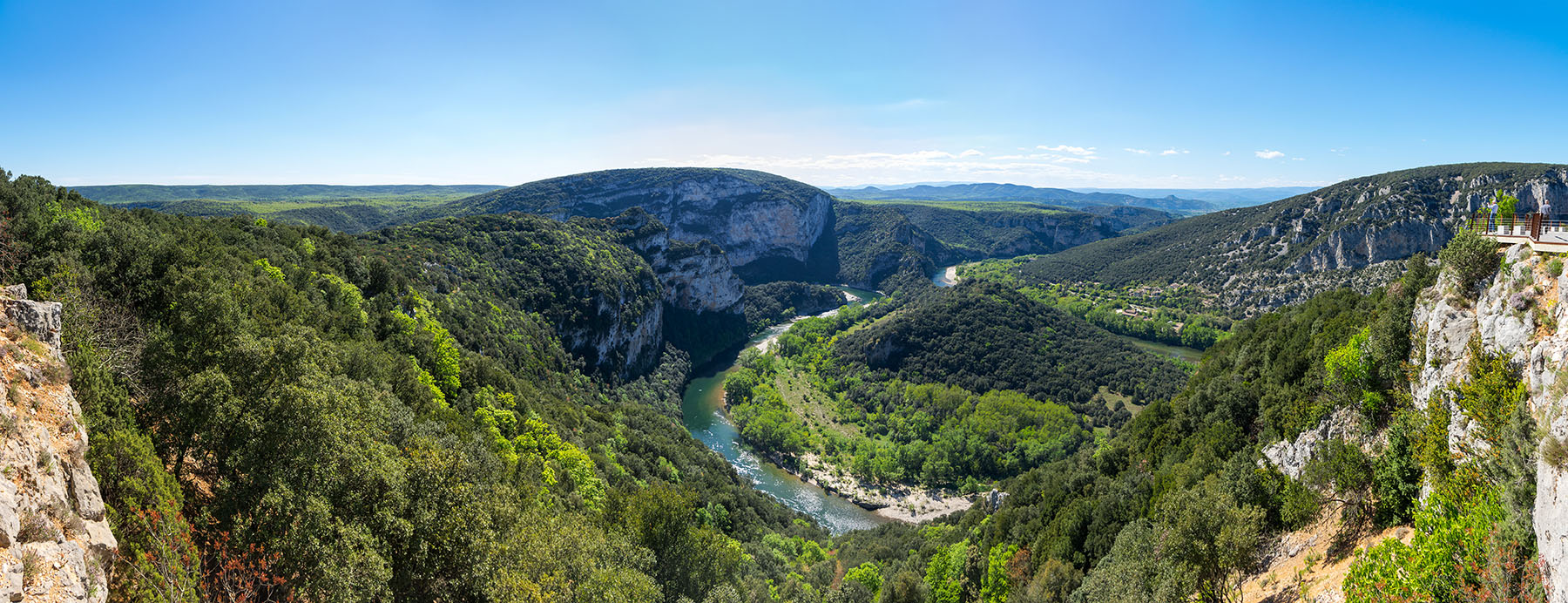 Paysage de l'Ardèche, gorges de l'Ardèche
